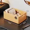Caja de Almacenamiento de Madera Maciza para Mascarillas Faciales Estante de Almacenamiento para Oficina Dormitorio Estante de Almacenamiento de Gran Capacidad para Escritorio Cosméticos Artículos Varios Estante de Almacenamiento