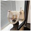 Bolso con Patrón de Cocodrilo para Mujer 2024 Primavera y Verano Nuevo Textura de Alta Gama Bolso Cuadrado Pequeño Bolso de Hombro Cruzado Elegante de Alta Gama