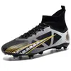 Zapatos de fútbol de caña alta transfronterizos para hombre con tacos largos AG y tacos TF para jóvenes, estudiantes y adultos para competición y entrenamiento
