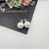 Brincos de pedra original Diana Natural Onyx de porcelana biológica Brincos Guofeng Ear Poule Anti-Sensibilidade Brincos de ônix de cerâmica pura