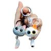 Lindo Ins Gato Gato Colgante Llavero Cadena para Teléfono Móvil Celebridad de Internet Blanco Negro Gris Aspecto Elegante Personalizado Dibujos Animados