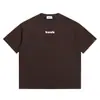 Camiseta de Verano Nueva 2026 Estampado de Letras Vintage Yidao para Hombre, Cuello Redondo Pesado, Corte Holgado, Versátil, Marca de Moda, Manga Corta