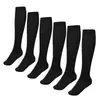 C Calcetines de compresión elásticos de venta caliente transfronterizos, unisex, para correr y ciclismo, calcetines deportivos de nailon de color liso, calcetines moldeadores de pantorrilla