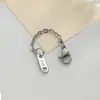Corrente de Cauda de Aço Inoxidável Não Desbota Corrente de Extensão Acessórios para Joias DIY Feitos à Mão Corrente de Extensão para Colar com Fecho Lagosta Tag
