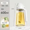 Pote de Óleo Atomizável Integrado Spray e Inversão Espessado Portátil Cozinha Doméstico Integrado Grande Capacidade Automático Garrafa de Vidro