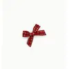 Cinta a cuadros con moño pequeño, accesorios para ropa y lencería, accesorios decorativos hechos a mano para manualidades, adornos para muñecas, moño pequeño