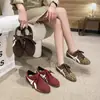 Versión de Piel de Vaca~Zapatos Deportivos Casuales de Suela Plana para Mujer, con Aumento de Altura Estilo Gump, de Cuero Genuino, ¡Súper Populares!, Nuevo Colorido de Moda