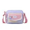 Bolso Bandolera Nuevo Lindo Transfronterizo para Mujer, Bolso Cuadrado Pequeño Simple Versátil, Bolso de Mujer de Dibujos Animados Estilo Bosque Fresco Bloque de Color
