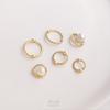 Anillo de Encaje de Oro Relleno de 14K con Doble Agujero Juego de Anillos de Cuentas Anillo de Cuentas Hecho a Mano DIY Joyería de Perlas Anillo de Cuentas Accesorios de Cuentas Material
