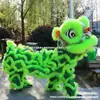 Juego Completo de Accesorios para Danza del León de Adulto, Suministros para Danza del León de Foshan, Cabeza de León del Sur para Danza del León, Juego Completo de Accesorios para Danza del León de Doble Cabeza