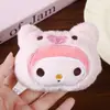 Dulce Peluche Cabeza de Muñeca Kt Dibujos Animados Peluche Broche Colgante Kuromi Accesorios Lindos Accesorios de Mi Melodía Venta al Por Mayor
