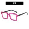 Armazón de gafas retro bidimensional personalizado luz anti-azul TR90 retro decoración de gafas lisas 2023 nuevo armazón de gafas para mujer
