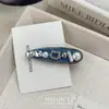 Pinza de aleación de denim KT con forma de pico de pato, full-diamond, súper brillante, de lujo ligero coreano, pinza exquisita de alta gama para flequillo, pinza para el pelo de la frente, accesorio para el pelo