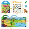 Pegatinas de gel portátiles personalizadas transfronterizas para uso repetido, pegatinas educativas para niños de escena oceánica para libro silencioso DIY
