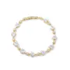 Pulseras de Zirconia de Colores Personalizadas Europeas y Americanas de Venta Caliente Transfronteriza, Joyería de Mano de Moda de Gama Alta y Versátil para Mujer, Venta al por Mayor de Fábrica