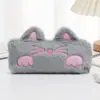 Estuche de Lápices de Gato de Dibujos Animados Lindo Transfronterizo, Piel de Conejo de Imitación, Gran Capacidad, Alto Valor Estético, Regalo de Vacaciones para Estudiantes, Caja de Almacenamiento de Papelería