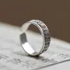 Anillo de Bendición del Funcionario Celestial Yuhong, Adecuado para Todas las Ocasiones, Anillo Abierto Vintage, Anillo con Texto Artístico Estilo Chino, Venta Directa del Fabricante