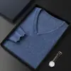 Suéter de Cachemira para Hombre Suéter de Cachemira 25 Nuevo Estilo Otoño e Invierno para Hombre Casual de Negocios Versátil Suéter Base de Cachemira Talla Grande Suéter Cálido