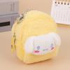 Monedero de peluche con forma de corazón de estilo coreano para niña, mini billetera de dibujos animados, bonito estuche pequeño y fresco para guardar auriculares y llaves