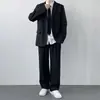 Traje Pequeño para Hombre Traje Moda Coreana Guapo Ins Calle Casual Traje Estilo Hong Kong Chaqueta Uniforme Dk