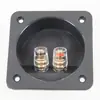 Caja de Terminales de Dos Posiciones para Altavoz HiFi Material ABS Caja de Cableado Accesorios DIY de Audio Caja de Cableado Cuadrada de 80*80mm
