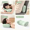 Almofada ergonômica de apoio para o pescoço para corrigir a postura ao dormir, travesseiro de espuma de memória para auxiliar o sono, travesseiro multifuncional de tração espinhal para homens e mulheres