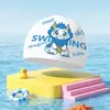 Gorros de Natación para Niños Modelo Nuevo en Stock Orejeras de Dibujos Animados Impermeables Antideslizantes Silicona Suave Gorros de Natación Venta al Por Mayor desde Fabricante