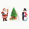3 Peças de Placas de Natal para Jardim, Papai Noel, Boneco de Neve, Árvore de Natal Decorações Festivas, Cartões de Encaixe Externos, Estilo Quente