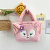 Nova Bolsa de Pelúcia Desenho Animado Estilo Japonês Bolsa de Mão Desenho Animado Boneca de Pelúcia Feminina Doce Bolsa de Lanche Infantil Tendência Lote