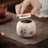 Latas de Té Cerámicas para Hogar Grandes y Pequeñas Latas Selladas Latas de Almacenamiento de Té Pu'Er Cajas de Té Portátiles Chinas para Latas de Almacenamiento de Té