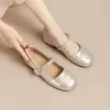 Elegantes y versátiles zapatos de mujer estilo Mary Jane francés, nuevo modelo de otoño 2026, cómodos para los pies, transpirables, de boca poco profunda, zapatos planos de una sola pieza