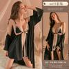 Lencería divertida, pijama sexy de encaje con tirantes, conjunto de uniforme sexy con abertura, pasión, tentación, 6577
