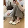 Versão Coreana de 2026 dos Novos Sapatos Mary Jane de Uma Tira da Moda de Outono, Sapatos Femininos Rasos de Salto Baixo