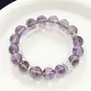 Pulsera de amatista boliviana natural de alta calidad, original, del padre fallecido, molida en la costa, cada examen debe pasar la pulsera regalo al por mayor