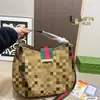 Bolsa de mano de comercio exterior transfronterizo estilo callejero casual con diseño de patrón retro vintage, color contrastante, gran capacidad, unisex