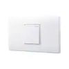 Interruptor de controle de uma tecla estilo americano Painel 118 PC América do Sul 16A Padrão EUA uma tecla duas teclas Medida EUA interruptor de parede