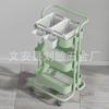 Rack de armazenamento de carrinho doméstico, sala de estar, rack de armazenamento removível, rack de armazenamento de lanches do quarto, rack de armazenamento de banheiro de várias camadas