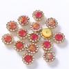 Vendas Diretas da Fábrica Recipiente Girassol Redondo Camada Dupla Flor Diamante DIY Laço Bolsa de Sapato Acessórios de Vestuário Acessórios Diamante Garra