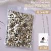 1440 Diamantes de fondo plano de forma especial Super Flash Mini Cristal K9 Uñas de diamante DIY Joyería de uñas de diamante al por mayor