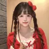 Pinza para el Cabello de Princesa Fugitiva Roja Linda Estilo Japonés con Lazo Tridimensional 2025 Nuevo Accesorio para el Cabello con Flequillo Lateral Grande