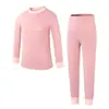 Conjunto de Ropa Interior Térmica para Niñas de Secundaria y Preparatoria, Ropa de Otoño y Pantalones, Pijamas Cálidos de Felpa, Ropa de Casa Juvenil