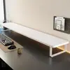 Soporte elevador para computadora de escritorio, soporte para monitor, bandeja para teclado, estante de almacenamiento para escritorio, base elevadora para pantalla