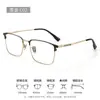 Gafas de Prescripción para Hombre con Montura de Titanio Puro de Moda, Cara Grande, Montura de Ceja Atractiva, Media Montura, Tienda de Fábrica Danyang 90002