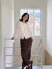 Camisa bordada con encaje danés en relieve para mujer, colección otoño 2026, diseño de nicho, top de manga larga estilo francés 1621 Siyuan