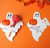 50 PCs Halloween fantasma abóbora padrão pirulito decorativo cartão de papel DIY cartão decorativo