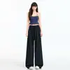 Calça Casual Tendência Americana Nova Primavera/Verão 2026, Confortável, Solta, Versátil, Relaxada, Comprimento Total, Emagrecimento, Listrada