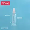 Botella de spray transparente 5-500ml botella rellenable de plástico botella de spray de agua cosmética de viaje botella de spray tipo pulsador botella de spray pequeña