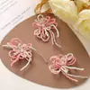 Original Hada Ligera de Primavera Borla Suave Cuentas de Arroz Flor DIY Pendientes Reductores de Edad Pendientes Clip Lateral para Mujer Accesorios de Flor para Zapatos