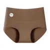 Ropa interior de algodón para mujer de cintura alta, 16 cm de largo en la entrepierna, abdominal, algodón grado 7A, entrepierna antibacteriana, transpirable, bragas para dama