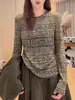 Corea Dongdaemun principios de otoño nuevo diseño para ir al trabajo color liso moda versátil adelgazante verde oliva conjunto de chaleco de cuero